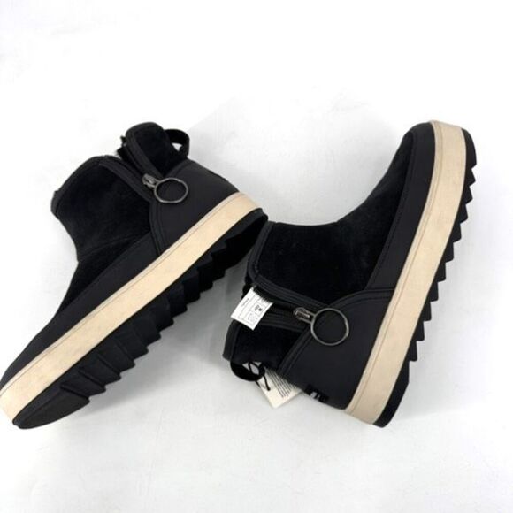 NWT Koolaburra by Ugg Tynlee Faux Sherpa Lined Zip‎ Boot Gray Size 8 - Picture 5 of 10